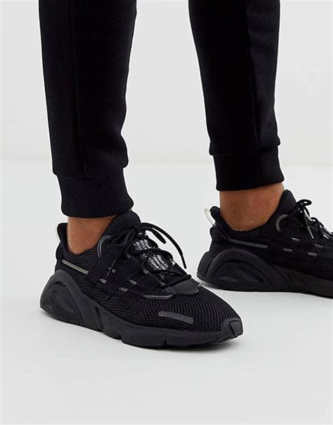 adidas originals lxcon adiprene sneakers in triple black